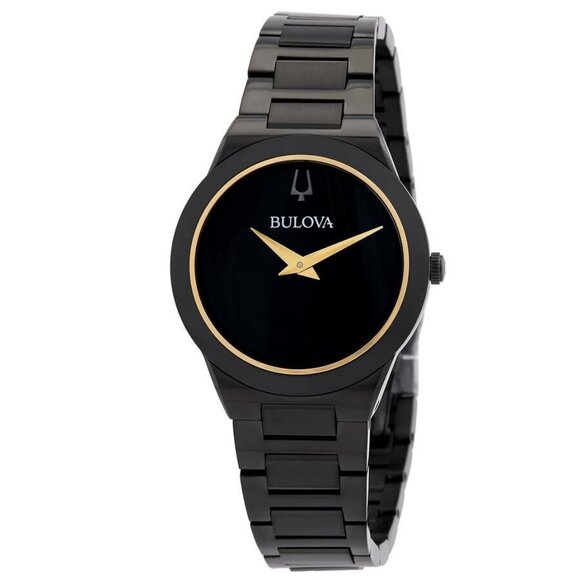 NWT Authentic Bulova Millennia Automatic Black Dial Women's Watch - Picture 1 of 4